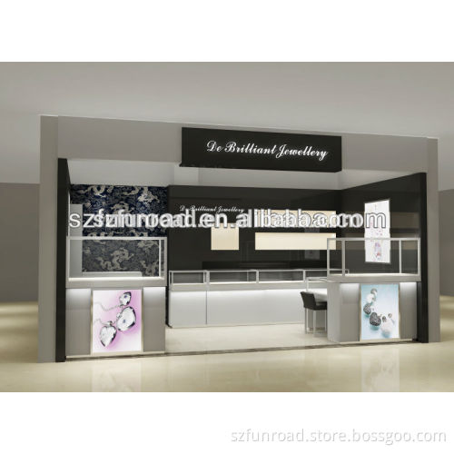 free original jewelry display showcase design jewelry kiosk with factory price